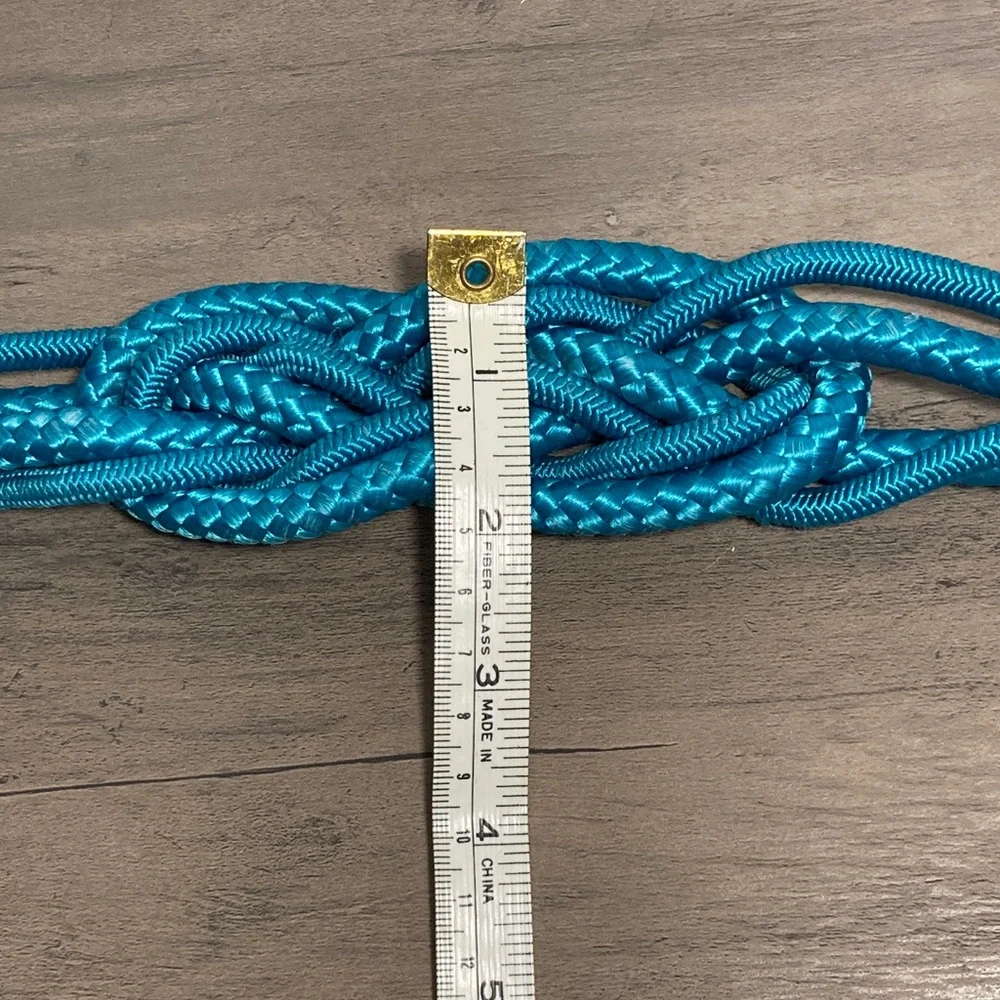Vintage Braided Rope Stretch Belt 80s Glam